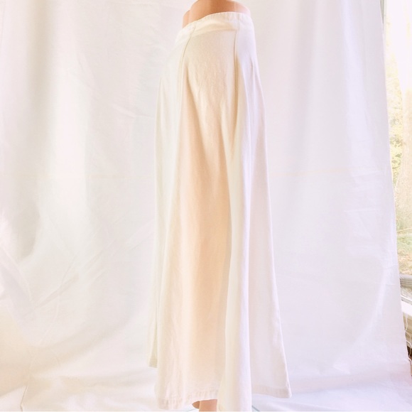 Ralph Lauren Country off white cotton fit and flare maxi skirt size 8 - Picture 3 of 14